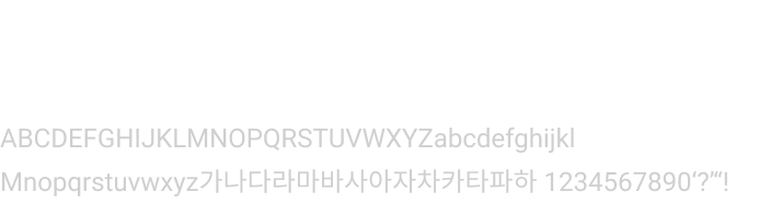 roboto 폰트